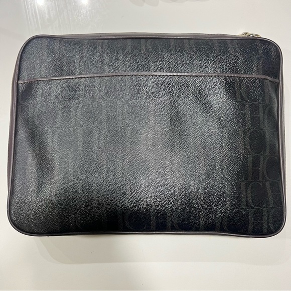 CH Carolina Herrera Dark Brown Monogram | Mercari CH Carolina Herrera Dark Brown Monogram Canvas Laptop Bag